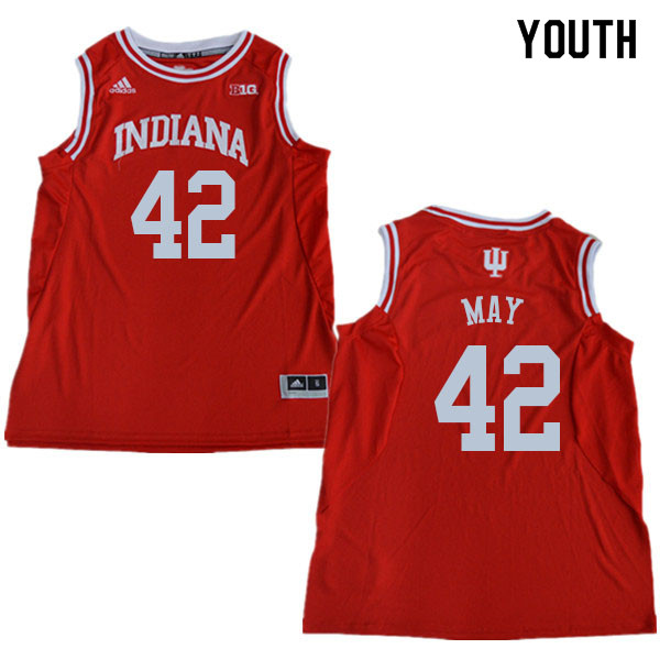 Youth #42 Scott May Indiana Hoosiers College Basketball Jerseys Sale-Red